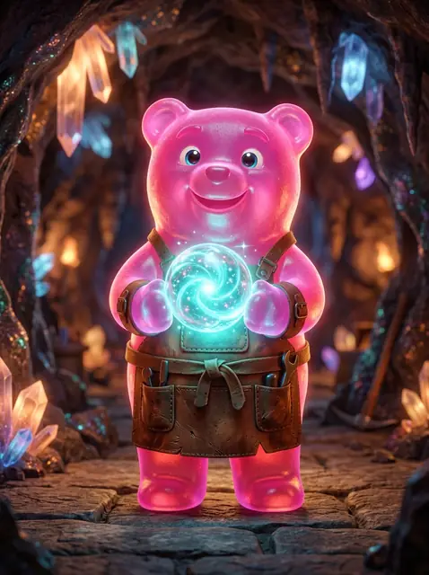 Lord Pectin, the glowing gummy deity